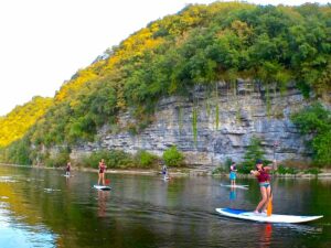Stand-up paddle sur la Dordogne