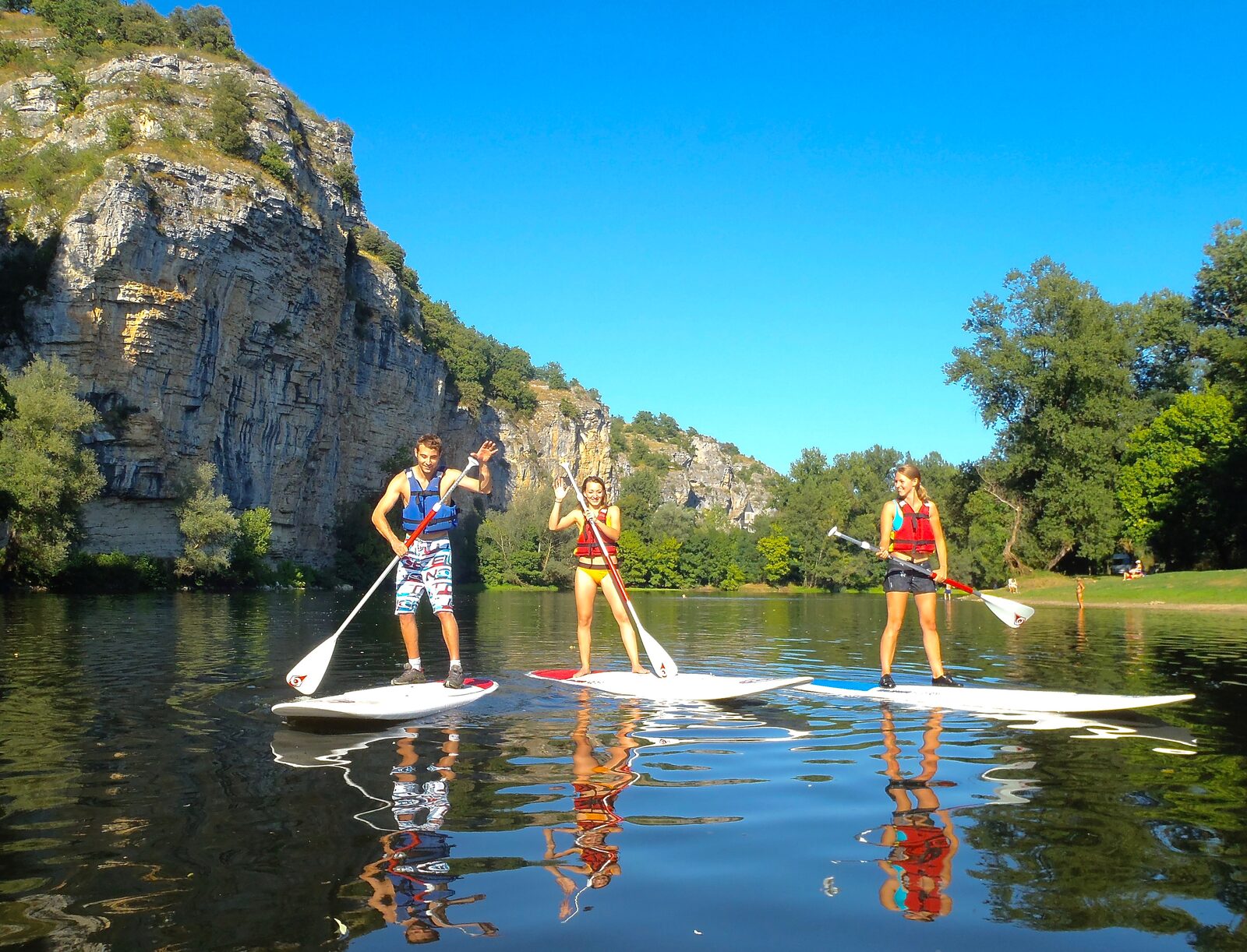 Stand-up paddle sur la Dordogne