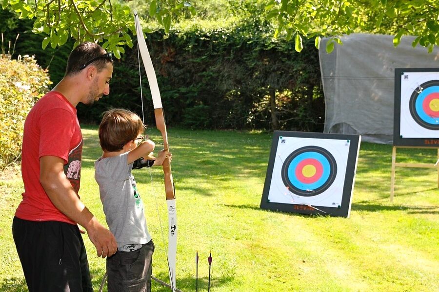Tir à l'arc pour anniversaire d'enfants
